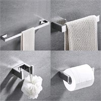 Rectangle 4-Piece Bathroom Accessory Set (Towel Ba