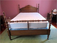 Antique Jenny Lind Style Double Bed Frame