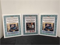 3 Certificate of Authenticity - 2 Are The Briscoe