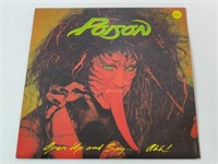 POISON OPEN UP & SAY AHH LP VINYL RECORD