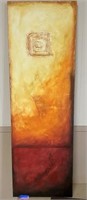 Abstract Oil on Canvas By Ortiz