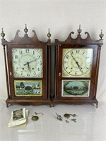 Eli Terry Pillar and Scroll Shelf Clocks