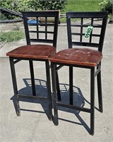 Two counter stools