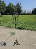 Wrought iron plant / candle stand