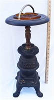 VINTAGE POT BELLY STOVE SMOKING STAND