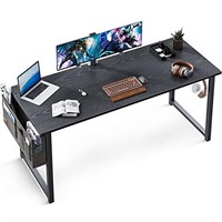 55" Computer Writing Desk Espresso Gray