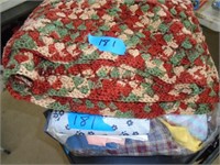 miscellaneous fabric and afghan