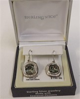 Sterling 'n' Ice Swarovski Earrings in Box