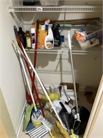 Contents of closet off kitchen