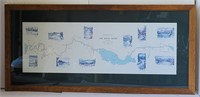 Print A Fisherman/s Map of the Kenai River, Alaska