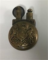 Vtg. trench art brass lighter