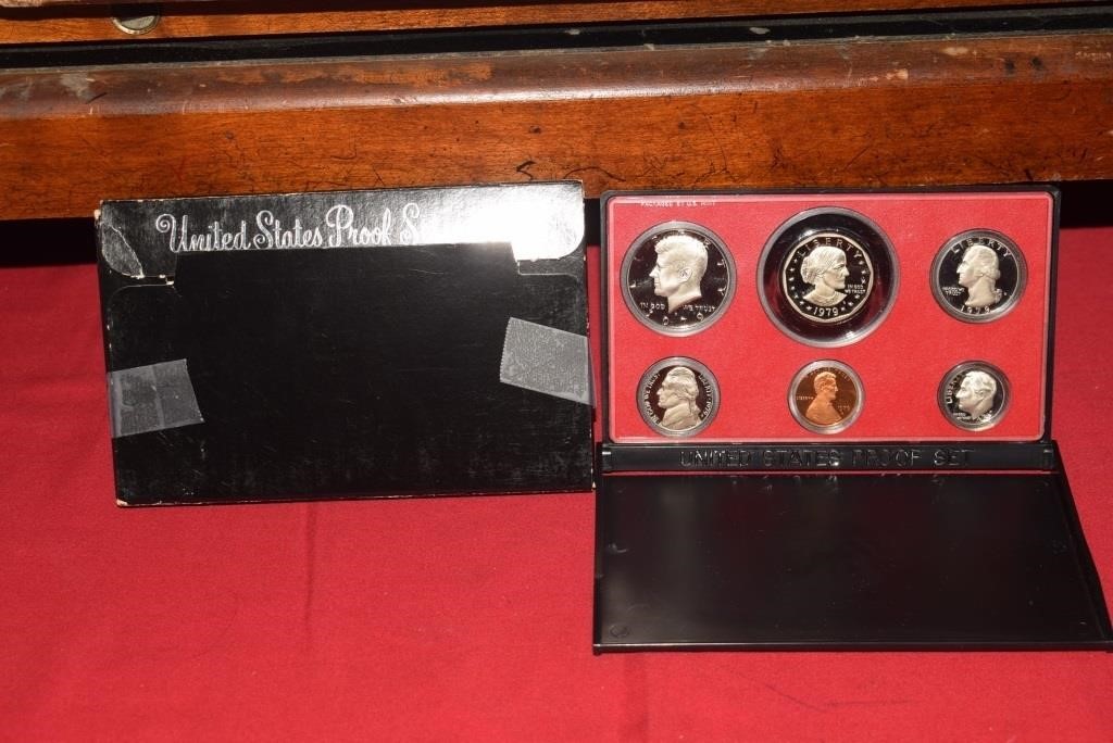 1979 U.S. Proof Set w/ Box, includes S.B. Anthony