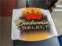 Budweiser Select Metal Sign 32 x 28