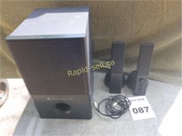 Altec Lansing Subwoofer and 2 Speakers
