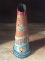 Ampol , 60, oil bottle tin top