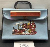 Vintage train purse w/ pencil box