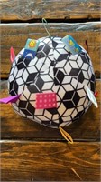 9” Plush Soccer Ball w Pull Tags n Bell