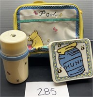 Vintage Winnie the Pooh lunchbox & accessories
