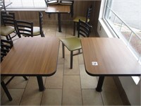 (4) MOUNTED 2 SEAT TABLES POSTS ARE OPTIONAL