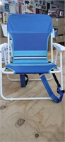 New Backpack Beach Chair with storage 19.5" wide x