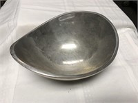 Numbe pewter decorative bowl, numbered