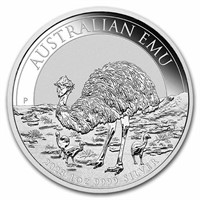 2023 Australia 1 Oz Silver Emu Bu