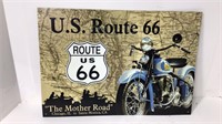 Vintage 1996 Tin Sign Route 66. U15E