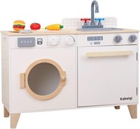 Infunsame Wooden Kids Kitchen Playset With