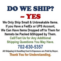 WE WILL HELP YOU WITH YOUR SHIIPPING NEEDS!!
