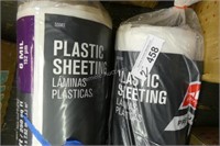 2 rolls of 6 mil plastic sheeting
