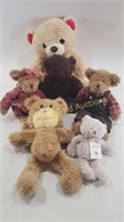 Collection of MCM Stuffed Animal Bears