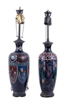 Pair of Cloisonne Lamps