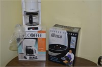 COFFEE MAKER AND GEORGE FOREMAN GRILL