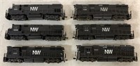 6 HO NW Train Engines-Kato & Atlas