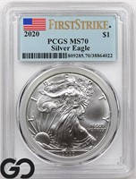 2020 American Silver Eagle PCGSMS70 * First Strike