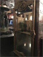 Full size mirror. Ornate frame., Approx 48x91