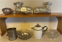 Vintage Sifter, Coffee Pot, Juicer and Lamb Cake