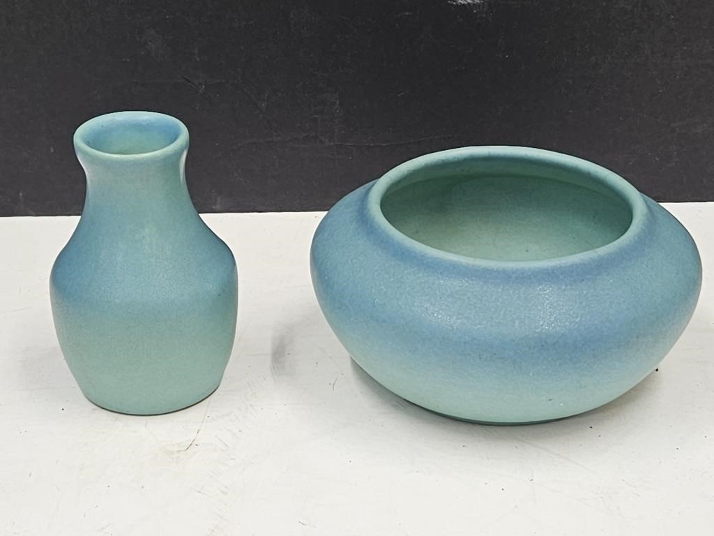2 1/2 & 3 1/2" high Van Briggle Pottery