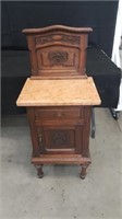 French Victorian carved walnut table
