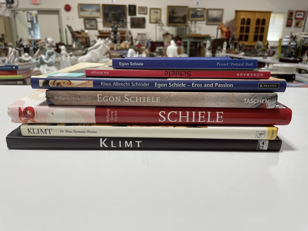 7 EGON SCHIELE & GUSTAV KLIMT ART BOOKS