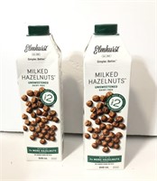 2 pk elmhurst unsweetened hazelnut milk, 946 ml