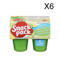 6pk Snack Pack jello lemon lime B/B 12/10/2023