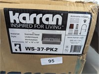 Karran Stainless Steel Undermount Sink w/