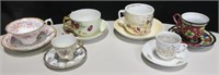 Vintage Teacup and Saucer Lot - Set of 6