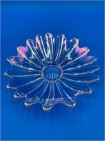 Federal Glass Clear Iridescent Bowl