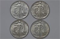 4 - Walking Liberty Halves (47,47,47,47)