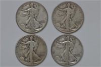 4 - Walking Liberty Halves (43,43,43s,43)