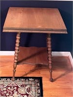 Vintage spindle legged side table
