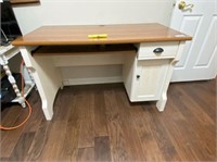 DESK WITH KEYBOARD PULLOUT, 1 DRAWER, 1 DOOR