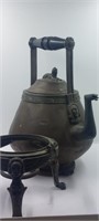 Old Art Deco Metal Kettle/Tea Pot with Base